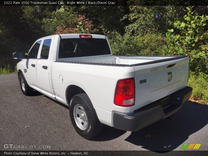 Bright White / Black/Diesel Gray 2022 Ram 1500 Tradesman Quad Cab