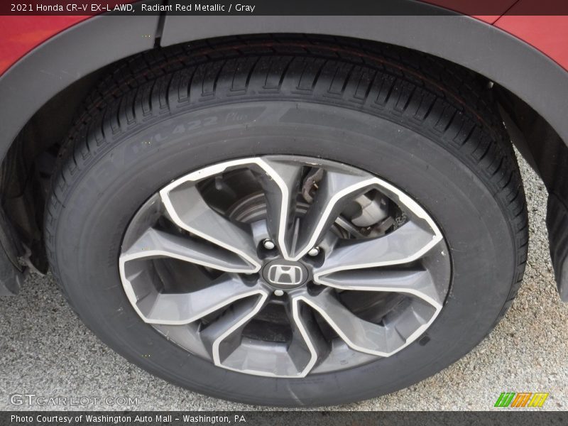 Radiant Red Metallic / Gray 2021 Honda CR-V EX-L AWD