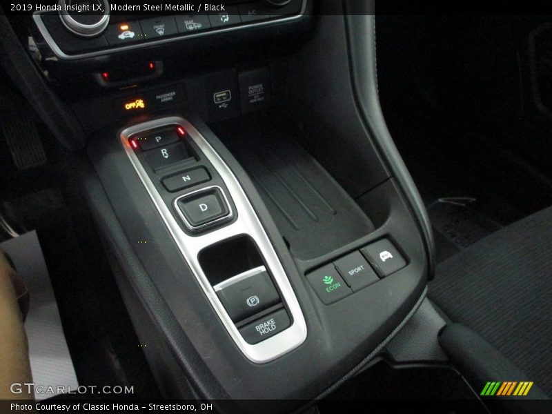 Modern Steel Metallic / Black 2019 Honda Insight LX