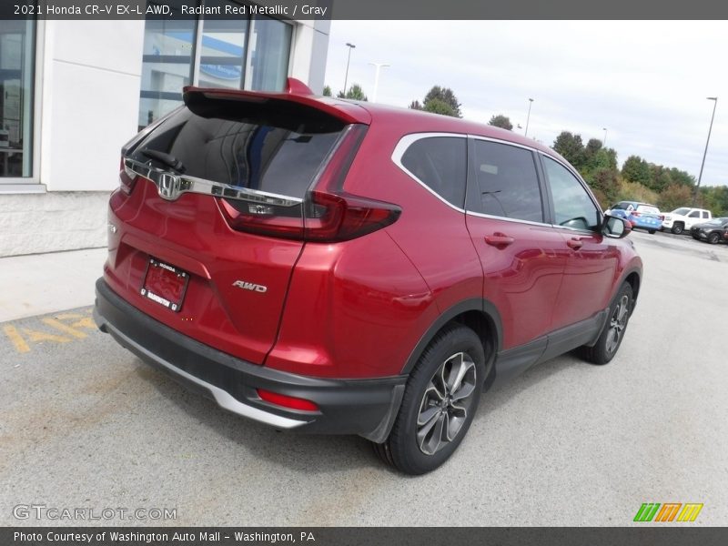 Radiant Red Metallic / Gray 2021 Honda CR-V EX-L AWD