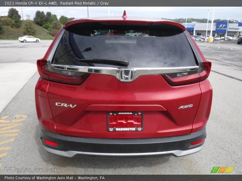 Radiant Red Metallic / Gray 2021 Honda CR-V EX-L AWD