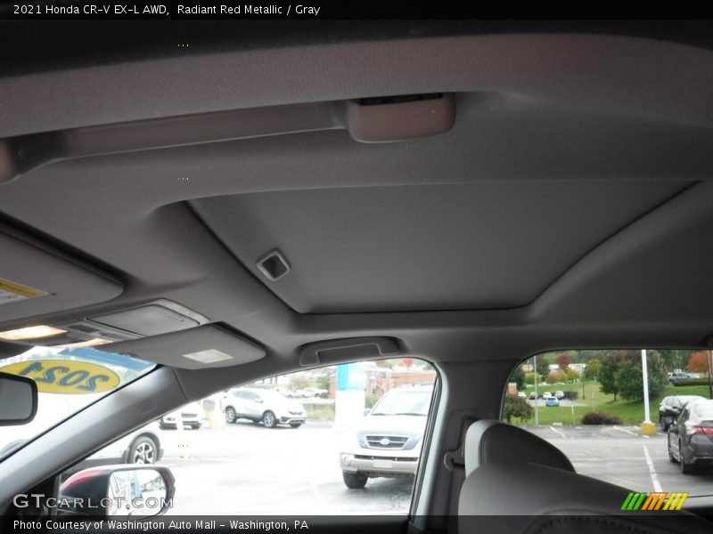 Radiant Red Metallic / Gray 2021 Honda CR-V EX-L AWD