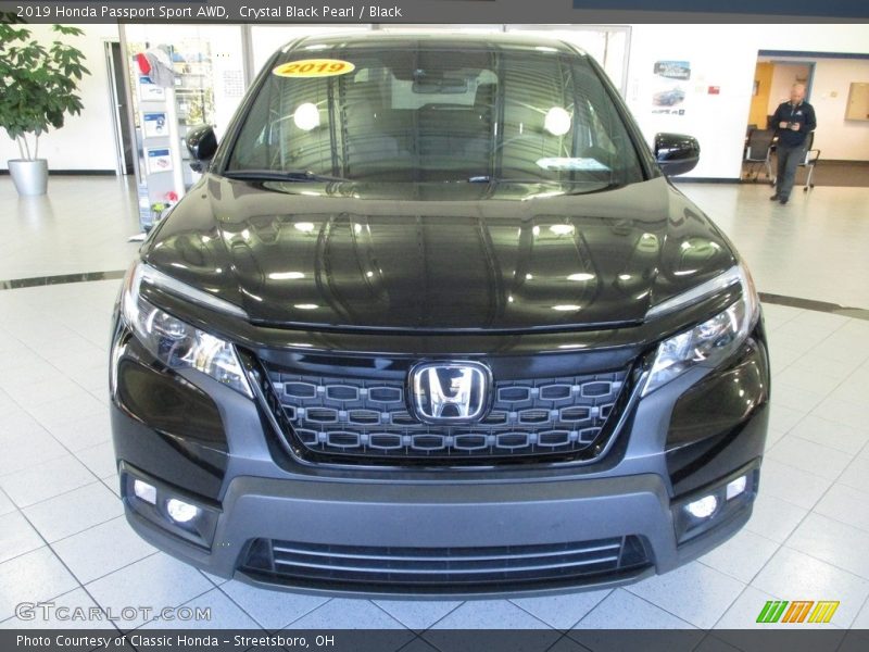 Crystal Black Pearl / Black 2019 Honda Passport Sport AWD