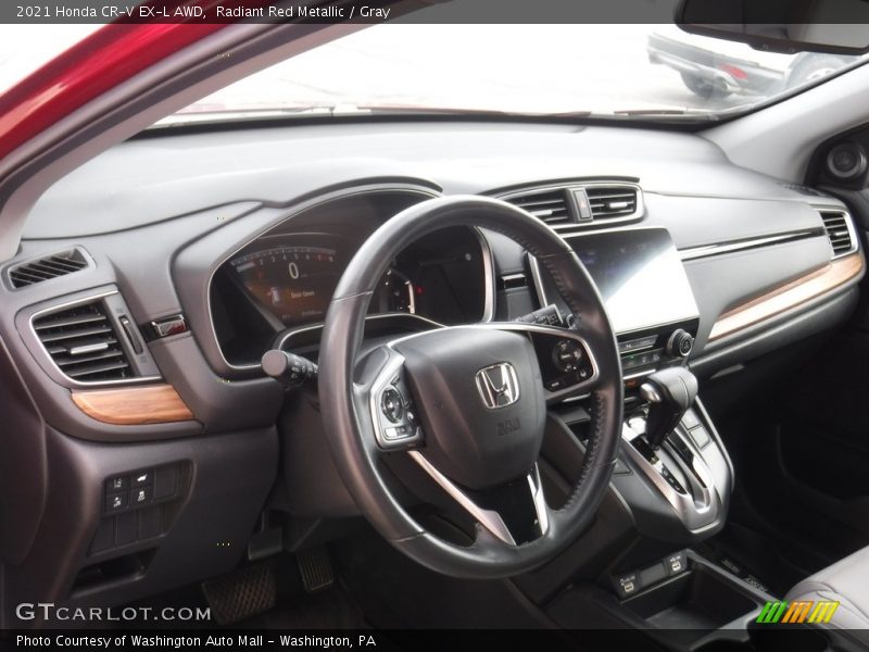 Radiant Red Metallic / Gray 2021 Honda CR-V EX-L AWD