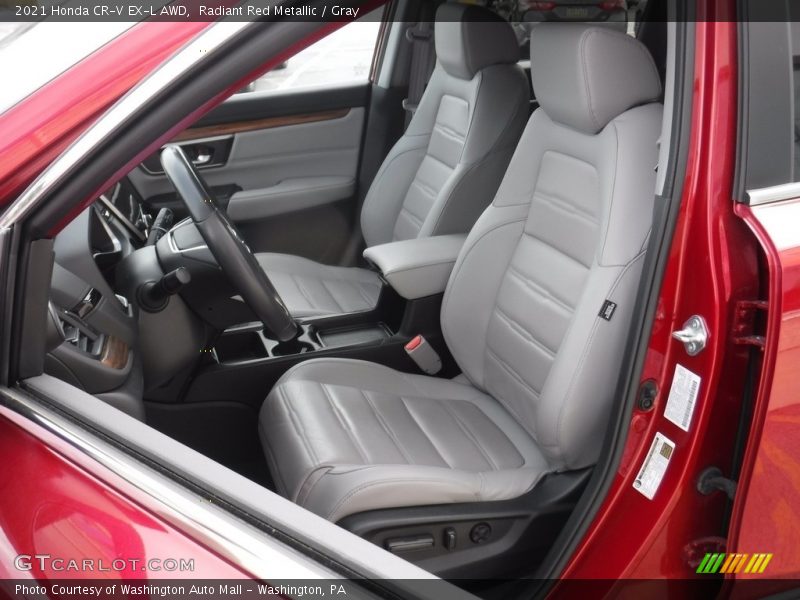 Radiant Red Metallic / Gray 2021 Honda CR-V EX-L AWD