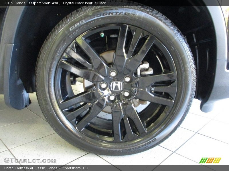 Crystal Black Pearl / Black 2019 Honda Passport Sport AWD