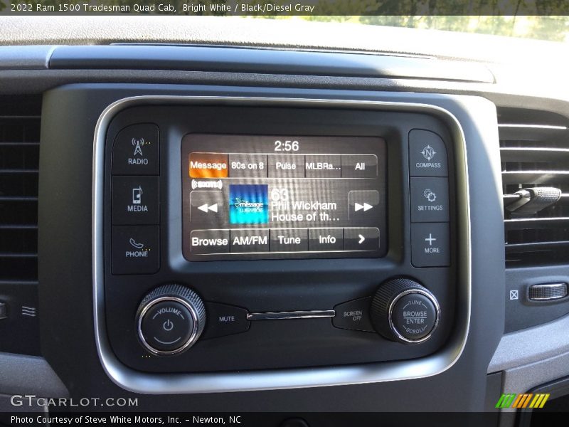 Bright White / Black/Diesel Gray 2022 Ram 1500 Tradesman Quad Cab