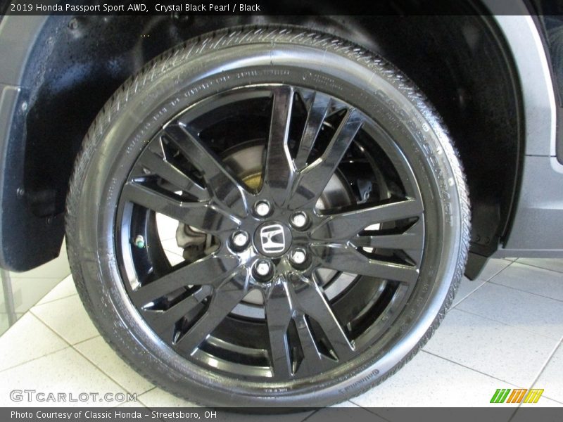 Crystal Black Pearl / Black 2019 Honda Passport Sport AWD