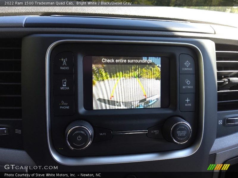 Bright White / Black/Diesel Gray 2022 Ram 1500 Tradesman Quad Cab