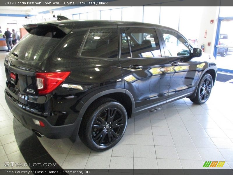 Crystal Black Pearl / Black 2019 Honda Passport Sport AWD