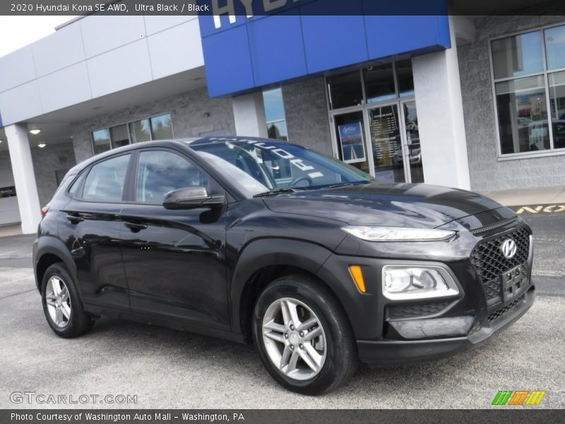 Ultra Black / Black 2020 Hyundai Kona SE AWD