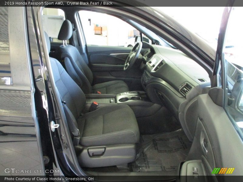 Crystal Black Pearl / Black 2019 Honda Passport Sport AWD