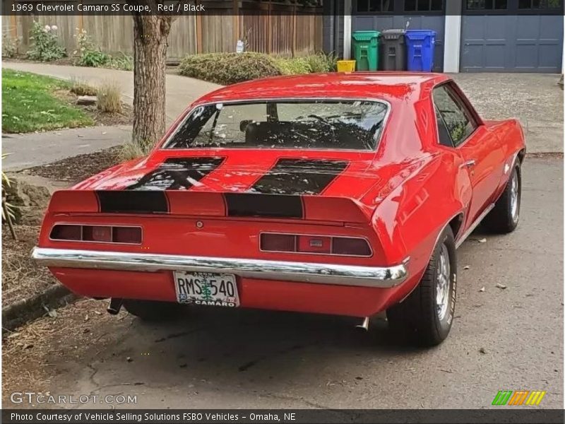 Red / Black 1969 Chevrolet Camaro SS Coupe