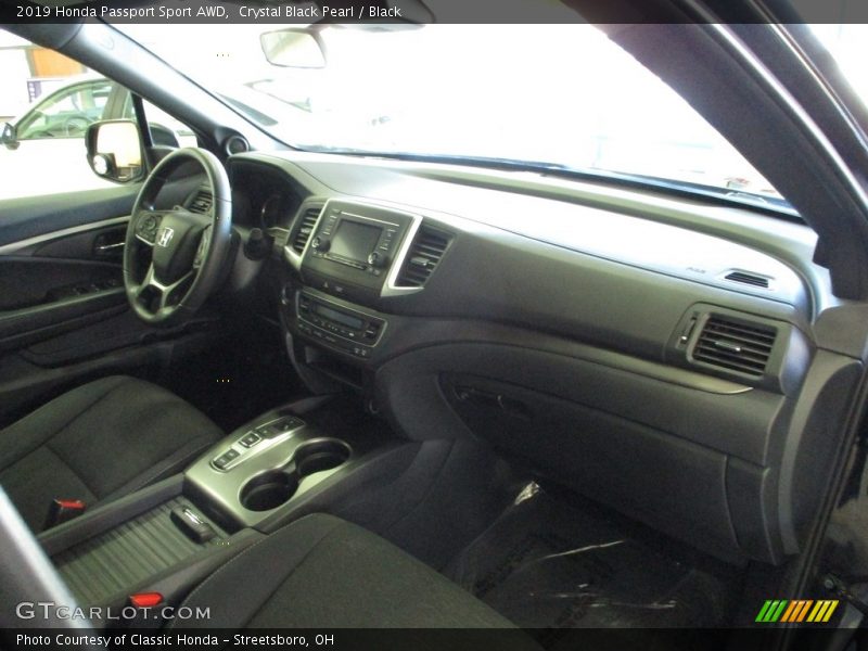 Crystal Black Pearl / Black 2019 Honda Passport Sport AWD