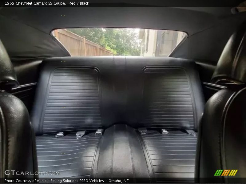 Rear Seat of 1969 Camaro SS Coupe