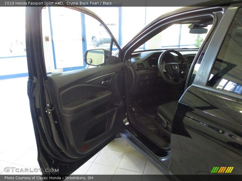 Crystal Black Pearl / Black 2019 Honda Passport Sport AWD