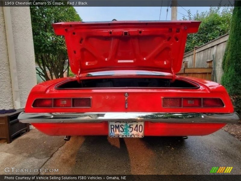 Red / Black 1969 Chevrolet Camaro SS Coupe
