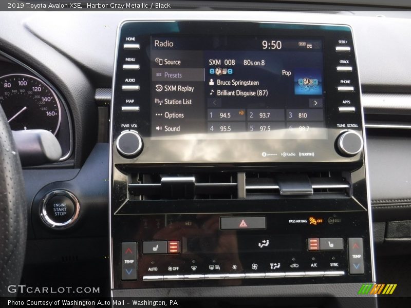 Harbor Gray Metallic / Black 2019 Toyota Avalon XSE