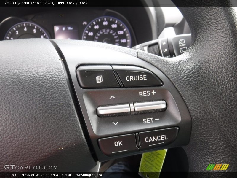 Ultra Black / Black 2020 Hyundai Kona SE AWD