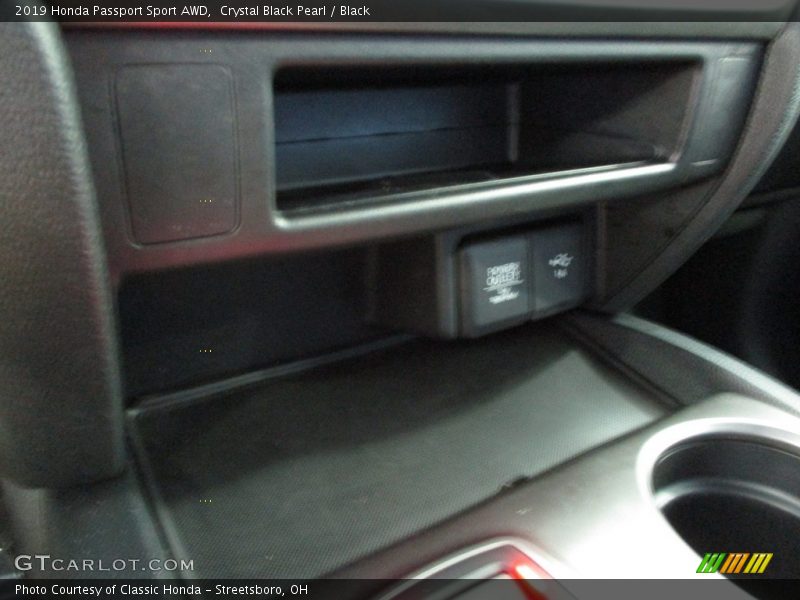 Crystal Black Pearl / Black 2019 Honda Passport Sport AWD