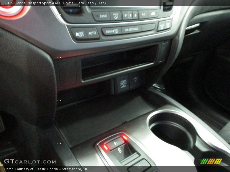 Crystal Black Pearl / Black 2019 Honda Passport Sport AWD