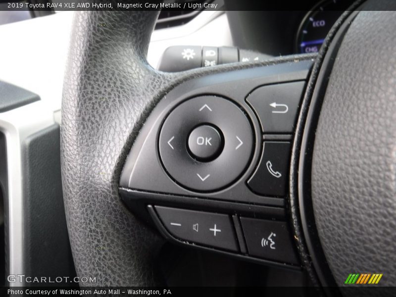 Magnetic Gray Metallic / Light Gray 2019 Toyota RAV4 XLE AWD Hybrid