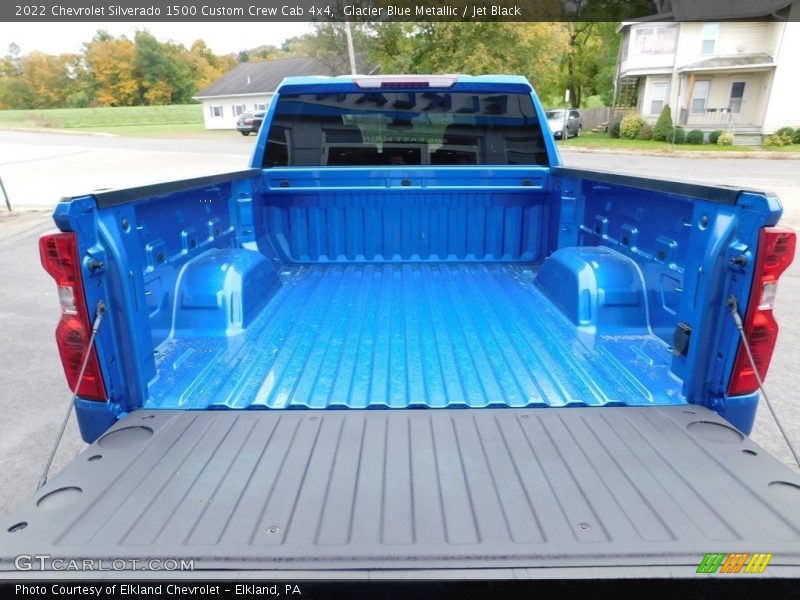 Glacier Blue Metallic / Jet Black 2022 Chevrolet Silverado 1500 Custom Crew Cab 4x4