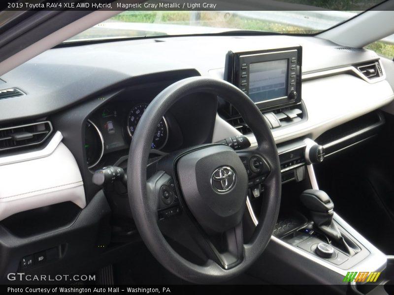 Magnetic Gray Metallic / Light Gray 2019 Toyota RAV4 XLE AWD Hybrid