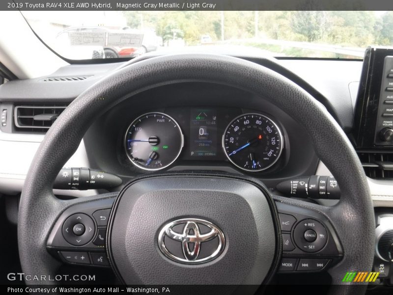Magnetic Gray Metallic / Light Gray 2019 Toyota RAV4 XLE AWD Hybrid