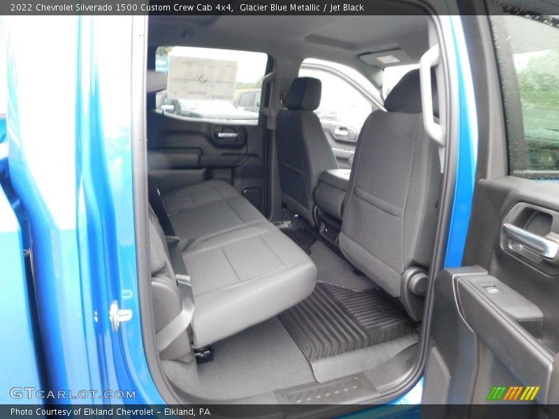 Glacier Blue Metallic / Jet Black 2022 Chevrolet Silverado 1500 Custom Crew Cab 4x4
