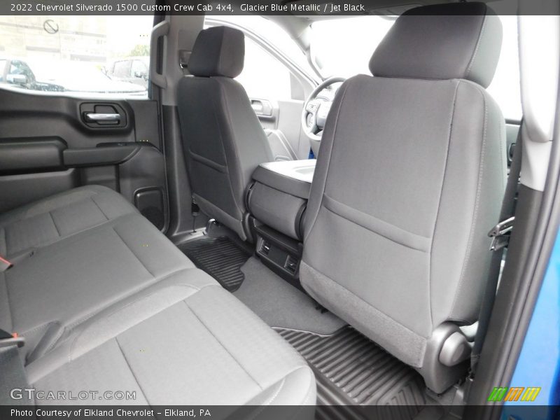 Glacier Blue Metallic / Jet Black 2022 Chevrolet Silverado 1500 Custom Crew Cab 4x4