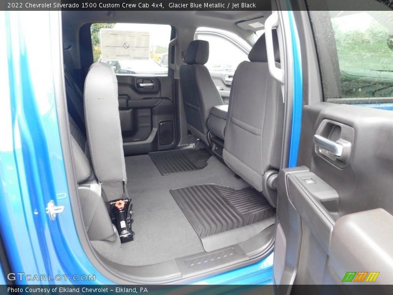 Glacier Blue Metallic / Jet Black 2022 Chevrolet Silverado 1500 Custom Crew Cab 4x4
