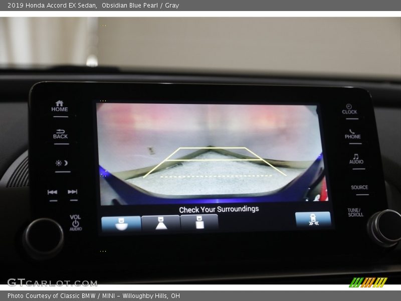 Obsidian Blue Pearl / Gray 2019 Honda Accord EX Sedan