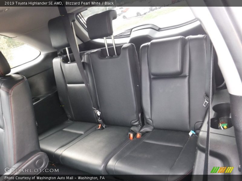 Blizzard Pearl White / Black 2019 Toyota Highlander SE AWD