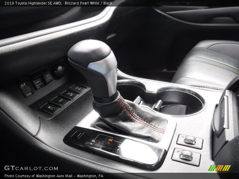 Blizzard Pearl White / Black 2019 Toyota Highlander SE AWD