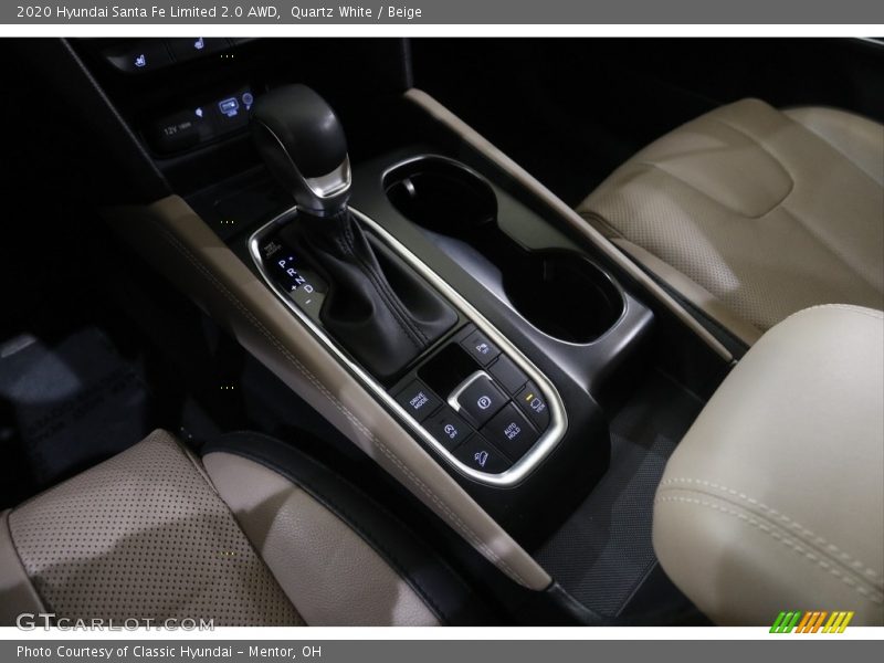 Quartz White / Beige 2020 Hyundai Santa Fe Limited 2.0 AWD