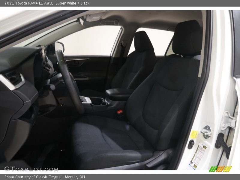 Super White / Black 2021 Toyota RAV4 LE AWD