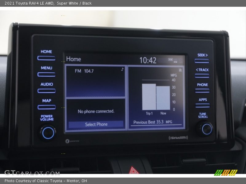 Super White / Black 2021 Toyota RAV4 LE AWD