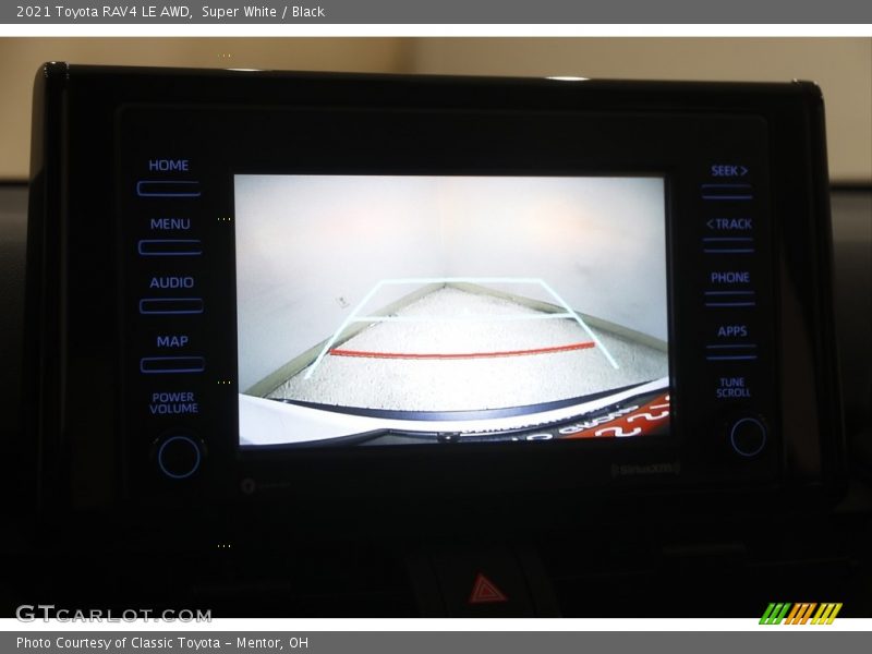 Super White / Black 2021 Toyota RAV4 LE AWD