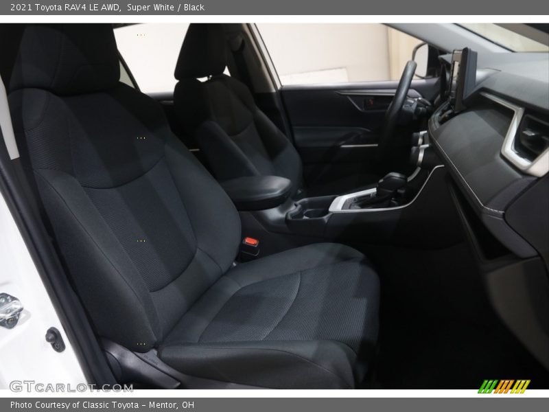 Super White / Black 2021 Toyota RAV4 LE AWD