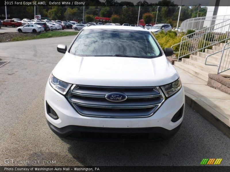 Oxford White / Ebony 2015 Ford Edge SE AWD