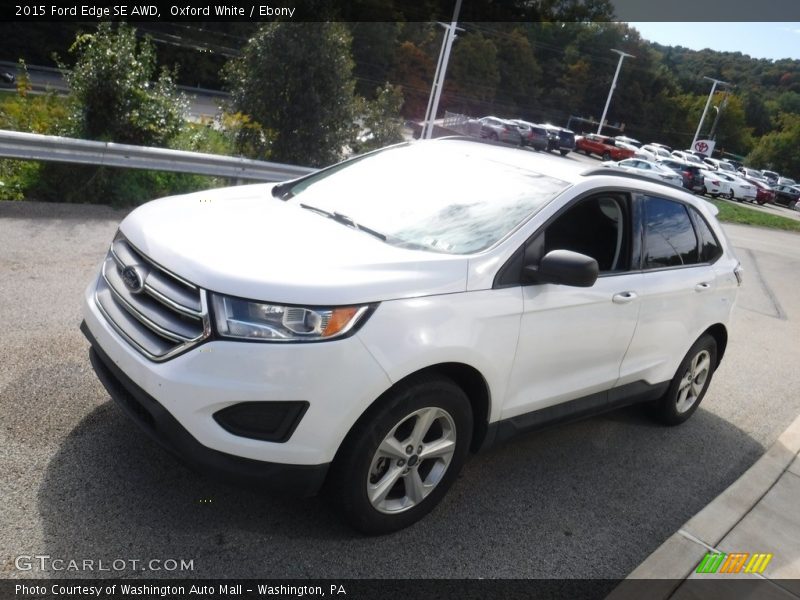 Oxford White / Ebony 2015 Ford Edge SE AWD