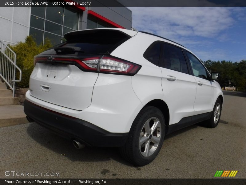 Oxford White / Ebony 2015 Ford Edge SE AWD