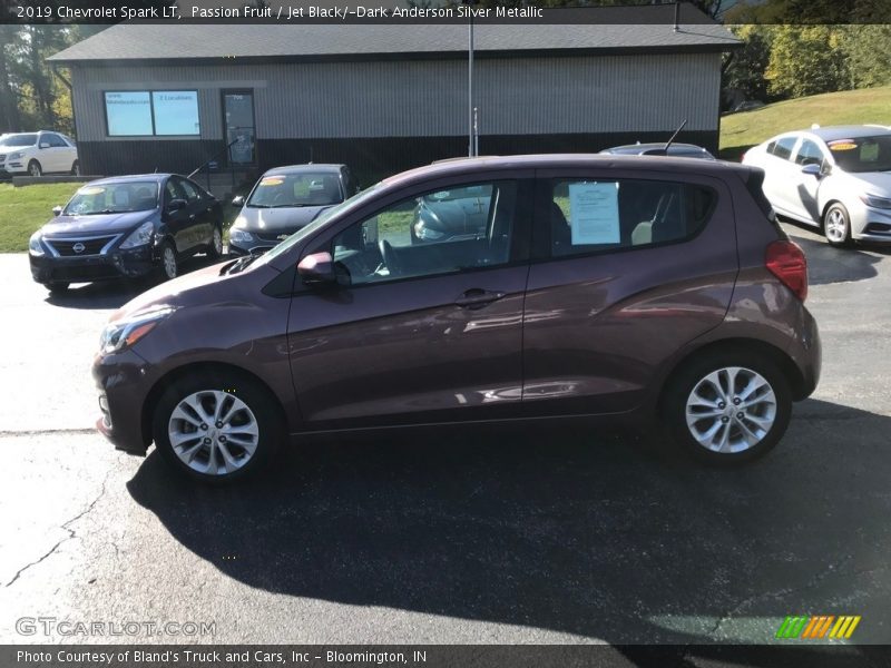 Passion Fruit / Jet Black/­Dark Anderson Silver Metallic 2019 Chevrolet Spark LT