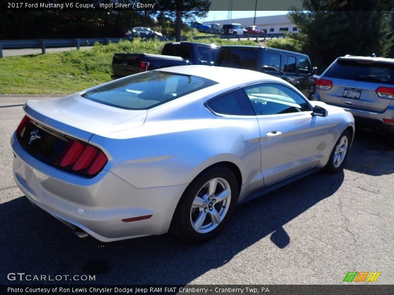 Ingot Silver / Ebony 2017 Ford Mustang V6 Coupe