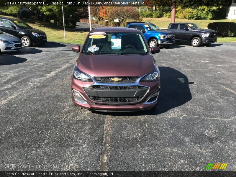 Passion Fruit / Jet Black/­Dark Anderson Silver Metallic 2019 Chevrolet Spark LT