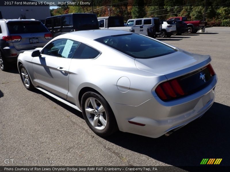 Ingot Silver / Ebony 2017 Ford Mustang V6 Coupe