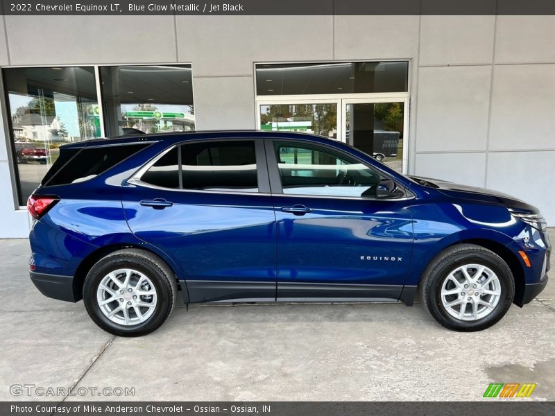 Blue Glow Metallic / Jet Black 2022 Chevrolet Equinox LT