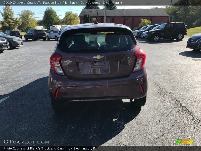 Passion Fruit / Jet Black/­Dark Anderson Silver Metallic 2019 Chevrolet Spark LT
