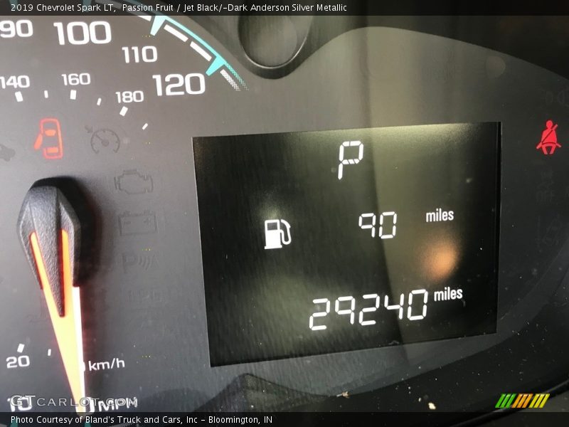 Passion Fruit / Jet Black/­Dark Anderson Silver Metallic 2019 Chevrolet Spark LT